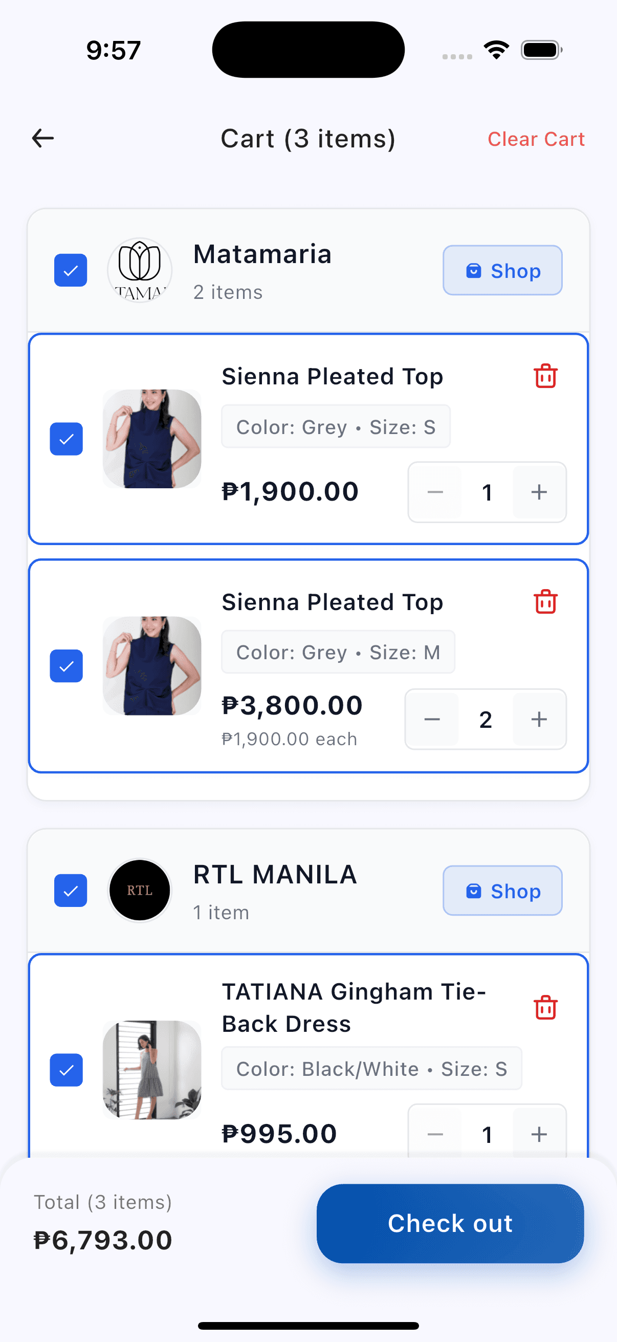 Checkout in Seconds screenshot